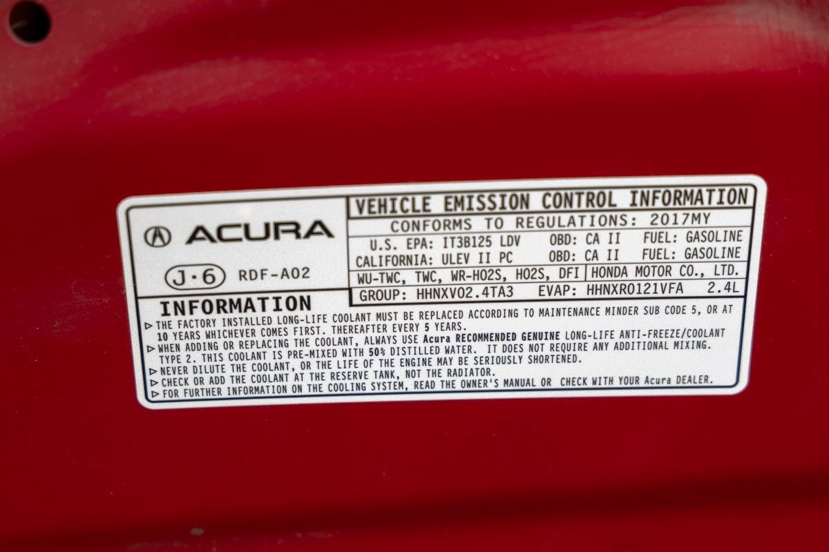 2017 Acura TLX 2.4L Base