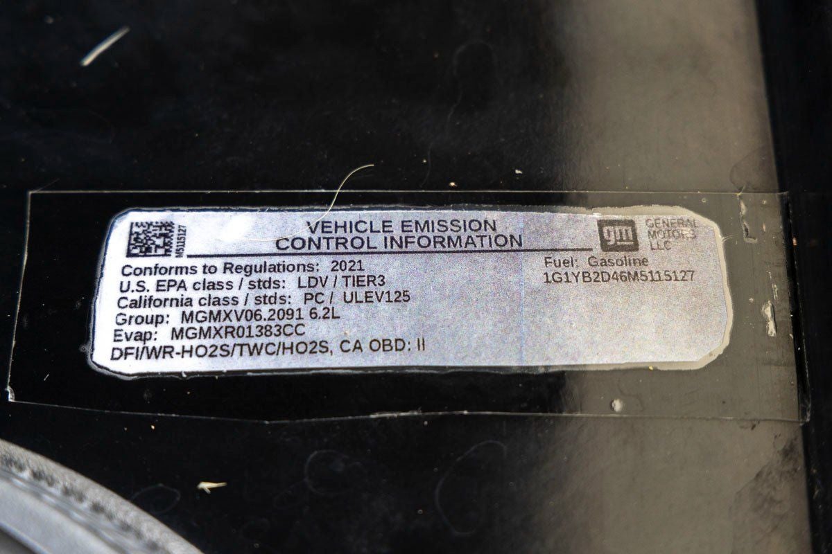 2021 Chevrolet Corvette Stingray 2LT