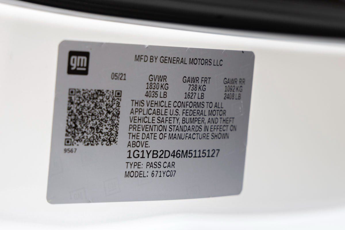 2021 Chevrolet Corvette Stingray 2LT