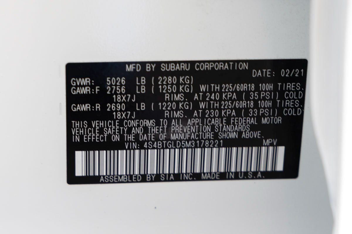 2021 Subaru Outback Onyx Edition XT