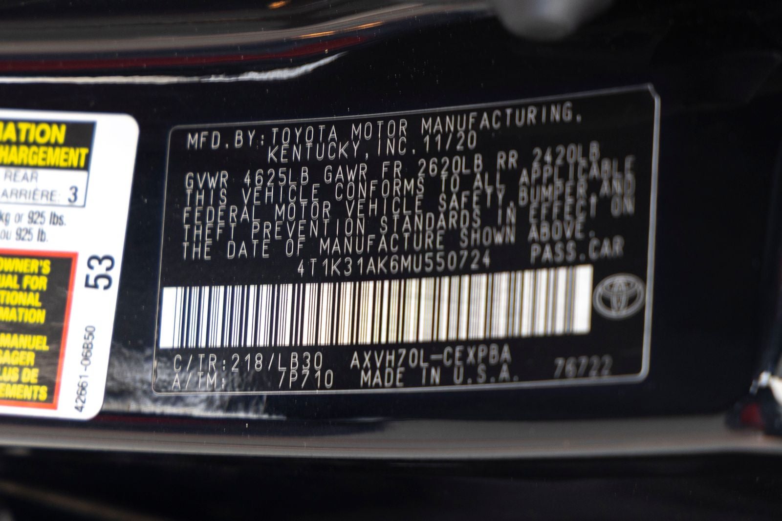 2021 Toyota Camry Hybrid XSE