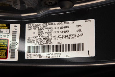 2022 Toyota Tundra Hybrid Platinum