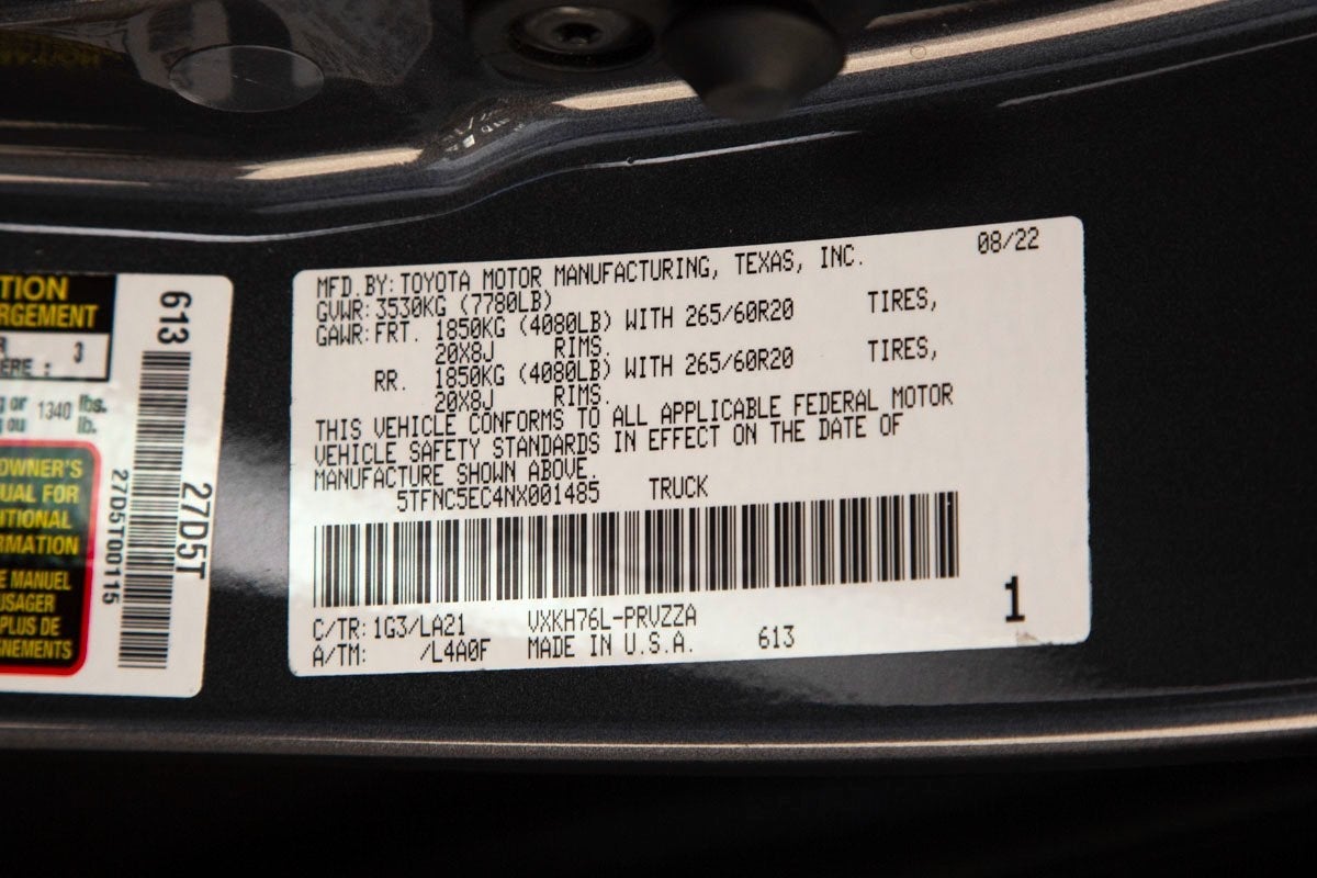 2022 Toyota Tundra Hybrid Platinum