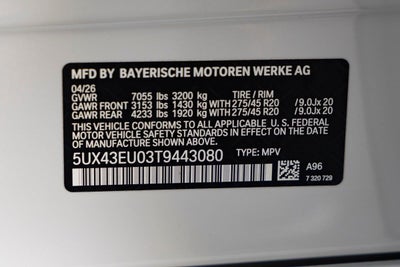 2026 BMW X5 sDrive40i