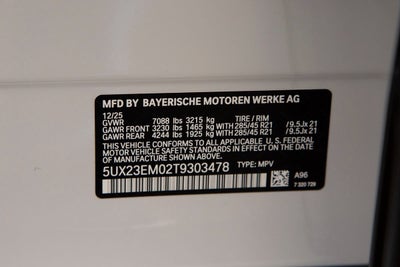 2026 BMW X7 xDrive40i
