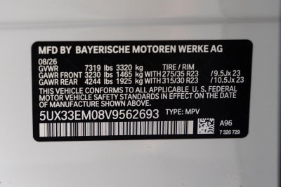 2027 BMW X7 M60i