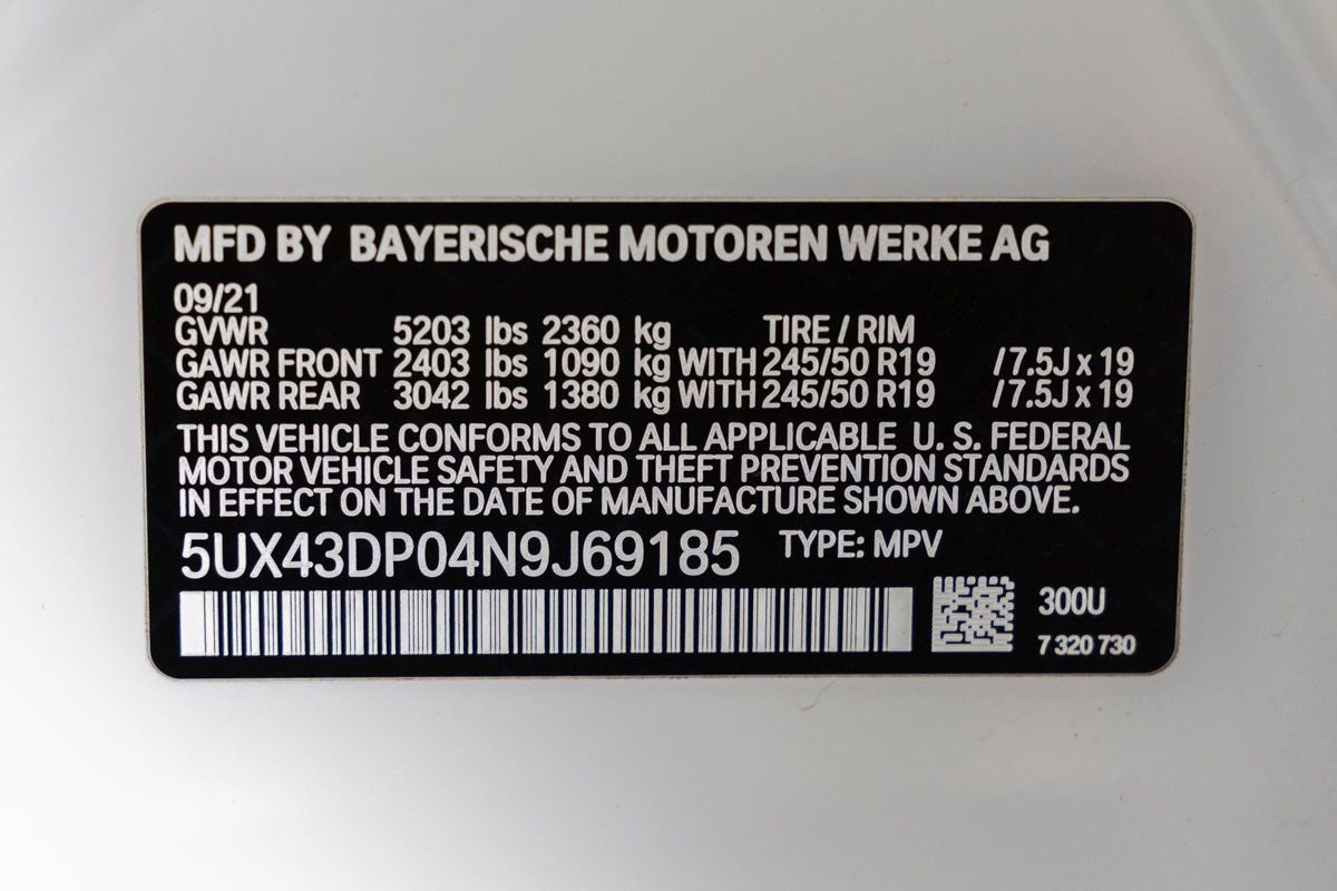 2022 BMW X3 sDrive30i