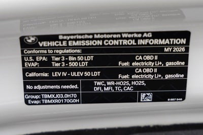 2026 BMW X5 xDrive50e