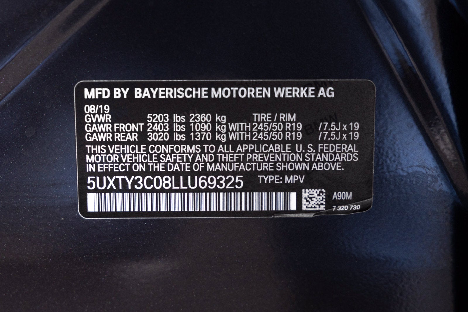 2020 BMW X3 sDrive30i