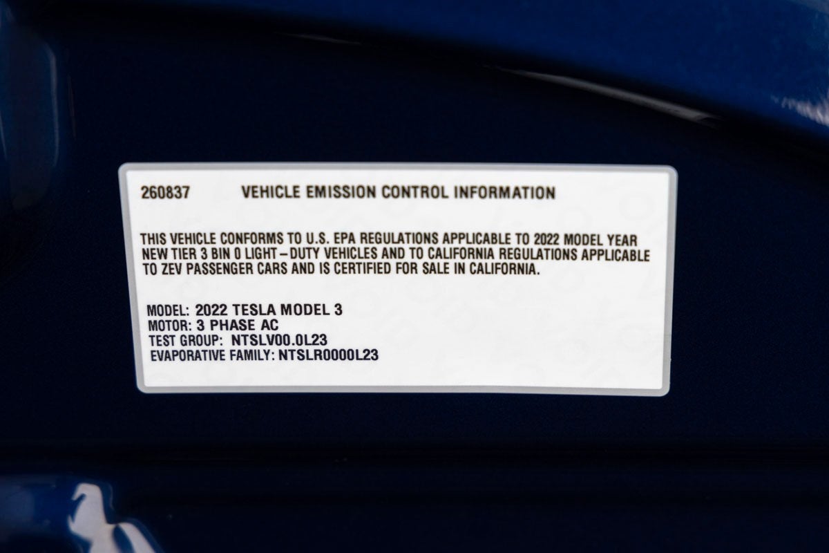 2022 Tesla Model 3 Long Range