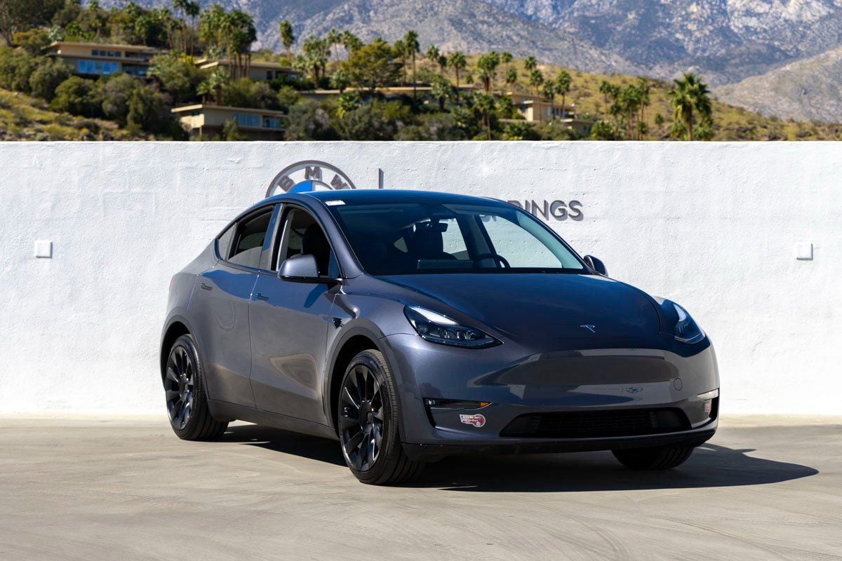 Used 2023 Tesla Model Y Long Range with VIN 7SAYGDEE3PF920715 for sale in Palm Springs, CA