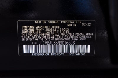 2022 Subaru WRX Limited