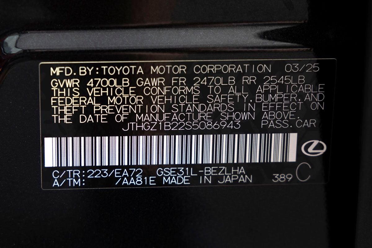 2025 Lexus IS 350 F SPORT