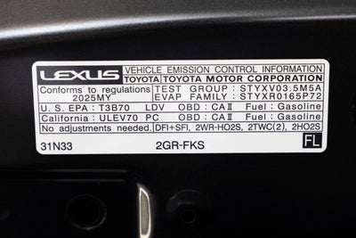 2025 Lexus IS 350 F SPORT