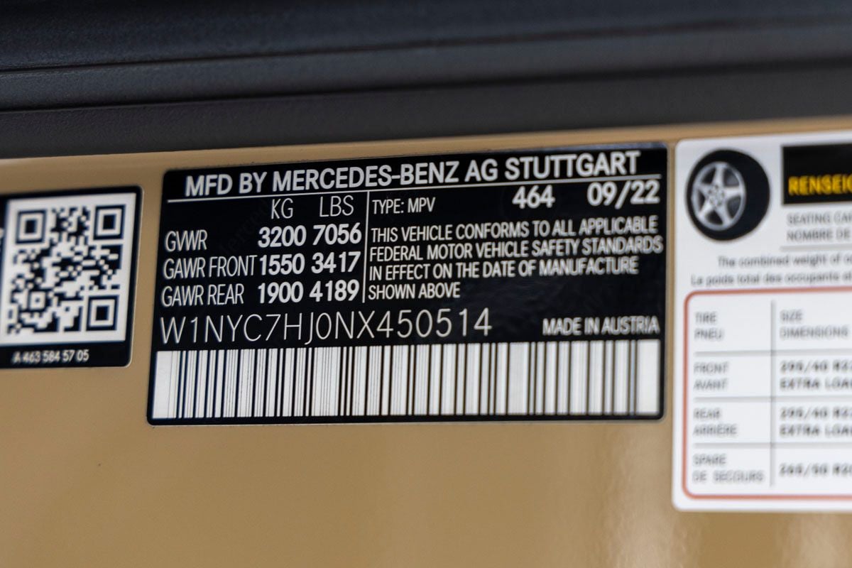 2022 Mercedes-Benz G-Class G 63 AMG® 4MATIC®