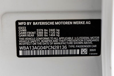 2023 BMW 530e 530e iPerformance