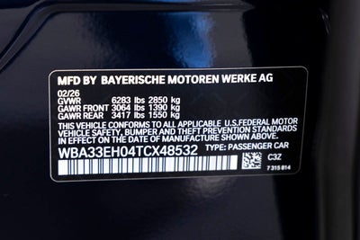 2026 BMW 740i 740i xDrive