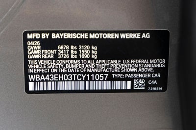 2026 BMW 7 Series 750e xDrive