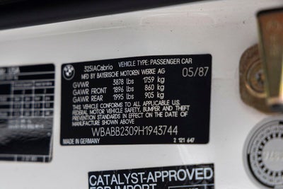 1987 BMW 3 Series 325i