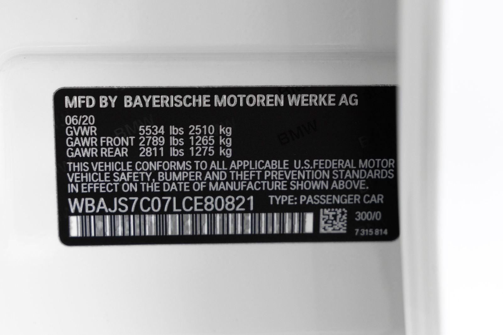 2020 BMW 5 Series M550i xDrive