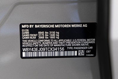 2026 BMW i7 eDrive50