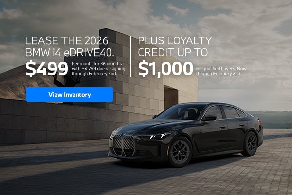 2025 i4 lease starting at $499 per month for 36 months