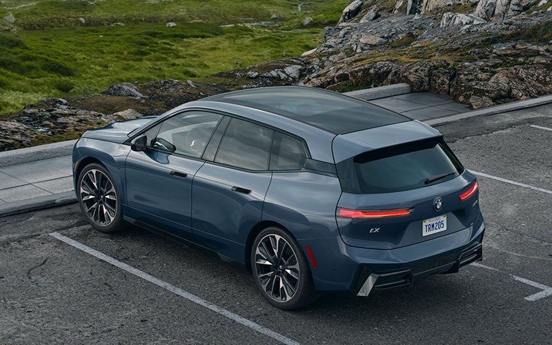 The BMW iX parked in a parking spot. | BMW of Palm Springs in Palm Springs CA
