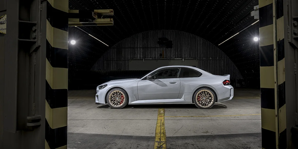 2026 BMW M2 CS left front view in Palm Springs, CA