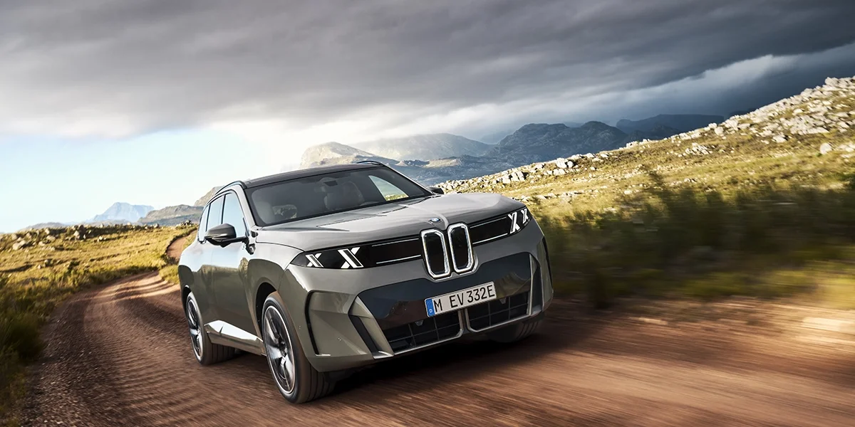 Front three-quarter view of 2027 BMW X5.